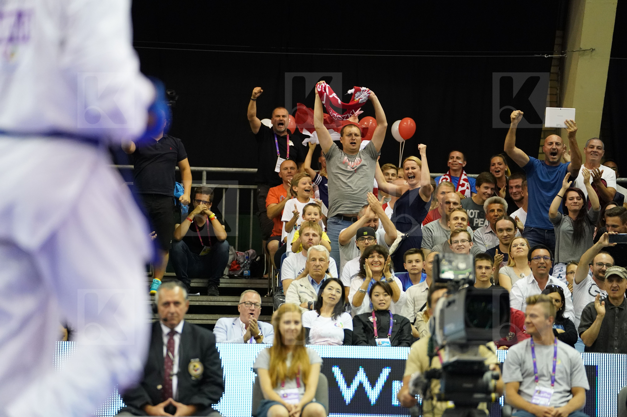 Babos Michal bronze match Male Kumite +84kg Morrocco Ouchen Achraf Poland